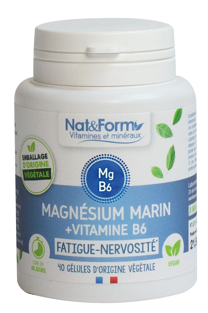 image Magnésium Marin + Vitamine B6 – NAT&FORM (12 produits)